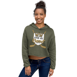 New! Loyal All Knight Hockey Queen Crop Hoodie