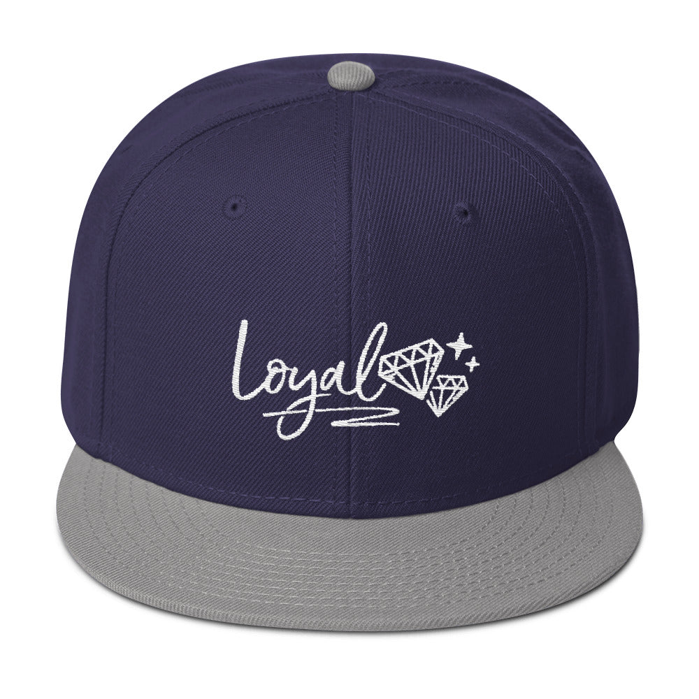 New Loyal Gray/Navy blue/White Snapback Hat