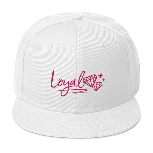 New Loyal White/Pink Snapback Hat