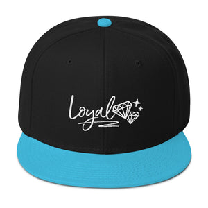 New Loyal Aqua Blue/Black/White Snapback Hat