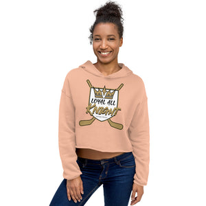 New! Loyal All Knight Hockey Queen Crop Hoodie