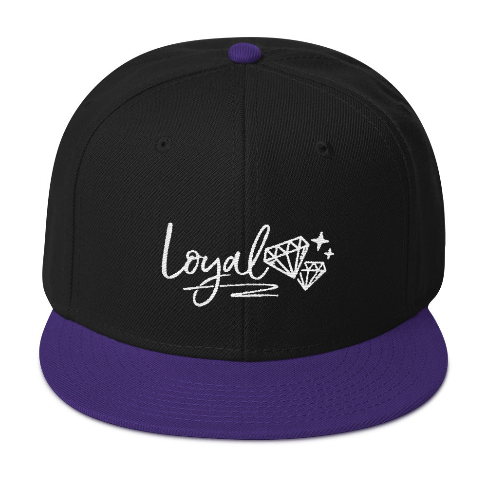 New Loyal Black/Purple/White Snapback Hat