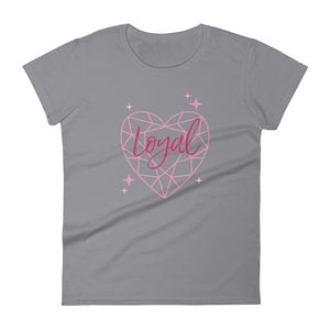 Loyal Diamond Heart Women's Short Sleeve T-Shirt