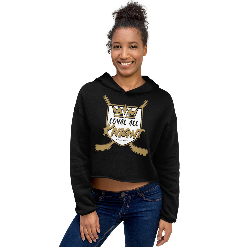 New! Loyal All Knight Hockey Queen Crop Hoodie