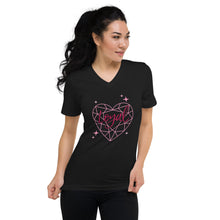 Loyal Diamond Heart V-Neck T-Shirt