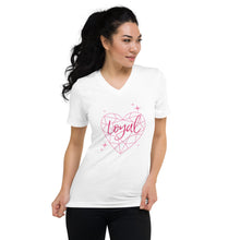 Loyal Diamond Heart V-Neck T-Shirt